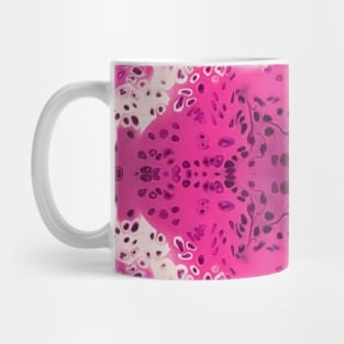 Magenta Pink Paint Pour Pattern Mug